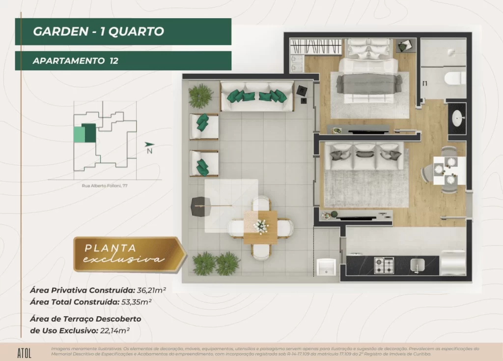1 Quarto - GARDEN - AP 12