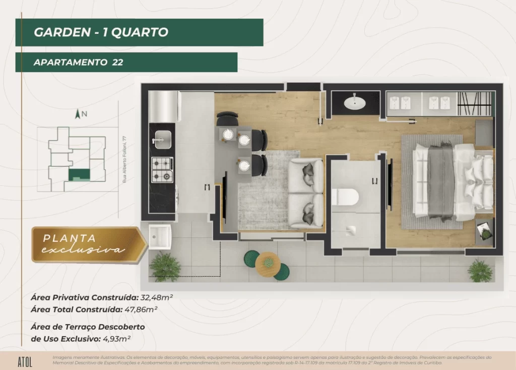1 Quarto - GARDEN - AP 22