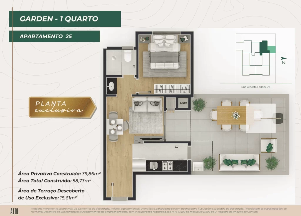 1 Quarto - GARDEN - AP 25