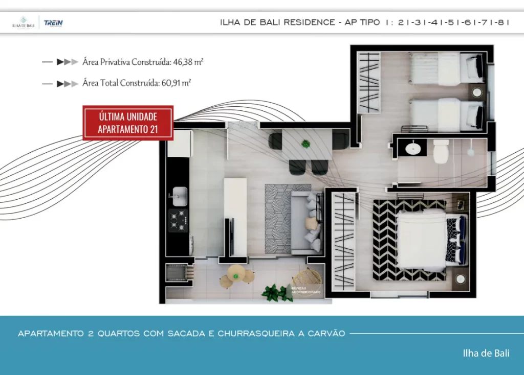 5-APARTAMENTO-2-QUARTOS-21-31-41-51-61-71-81 - VENDIDO